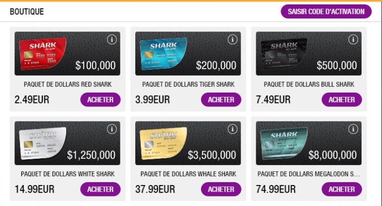 GTA Online : Paquets de dollars