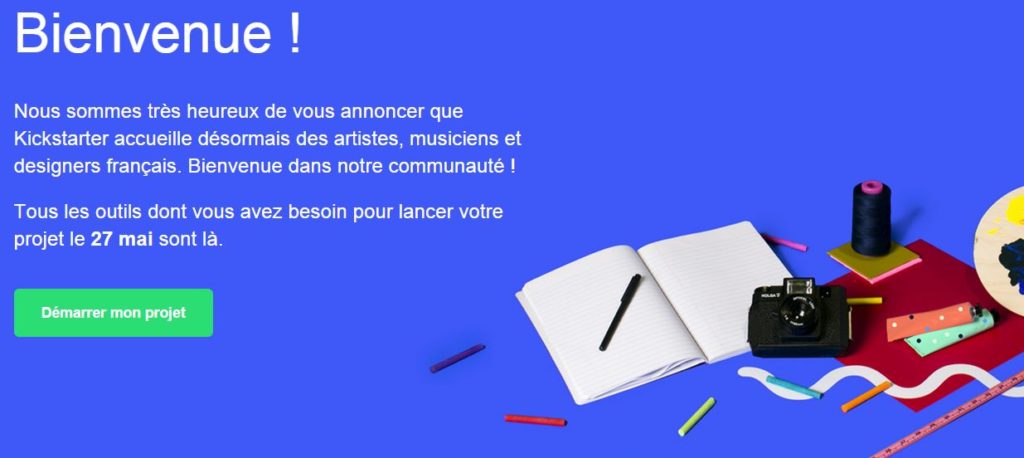 Kickstarter arrive (enfin) en France