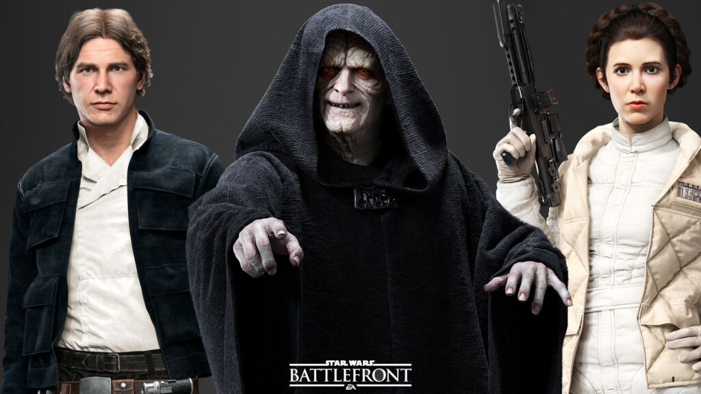 Battlefront – Han, Leia et Palpatine
