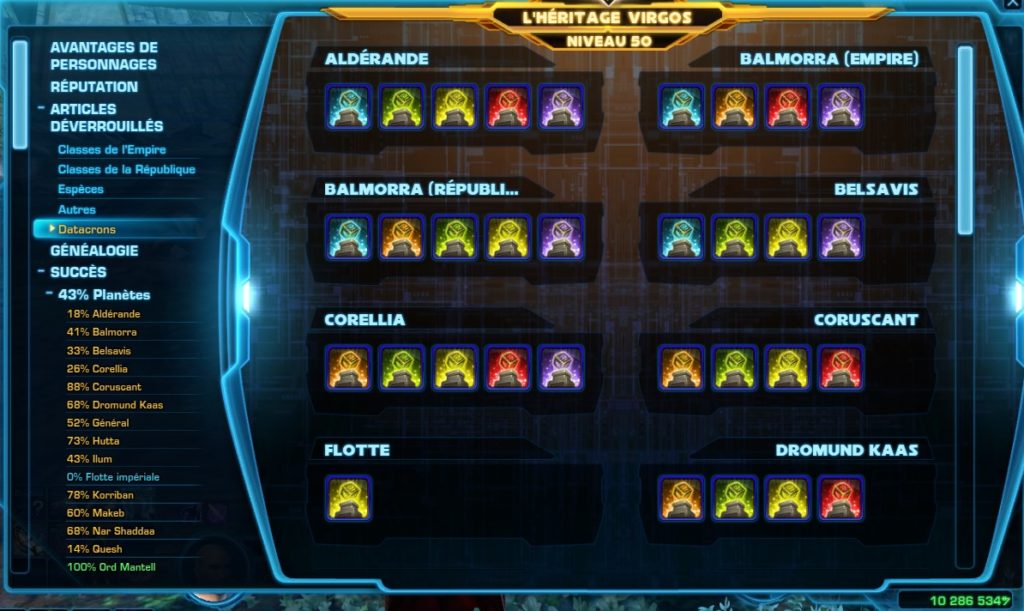 SWTOR – 4.0 – Héritage