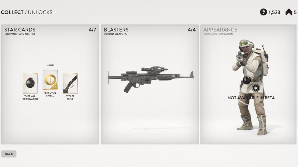 Battlefront – Bêta : Débloquer armes/gadgets