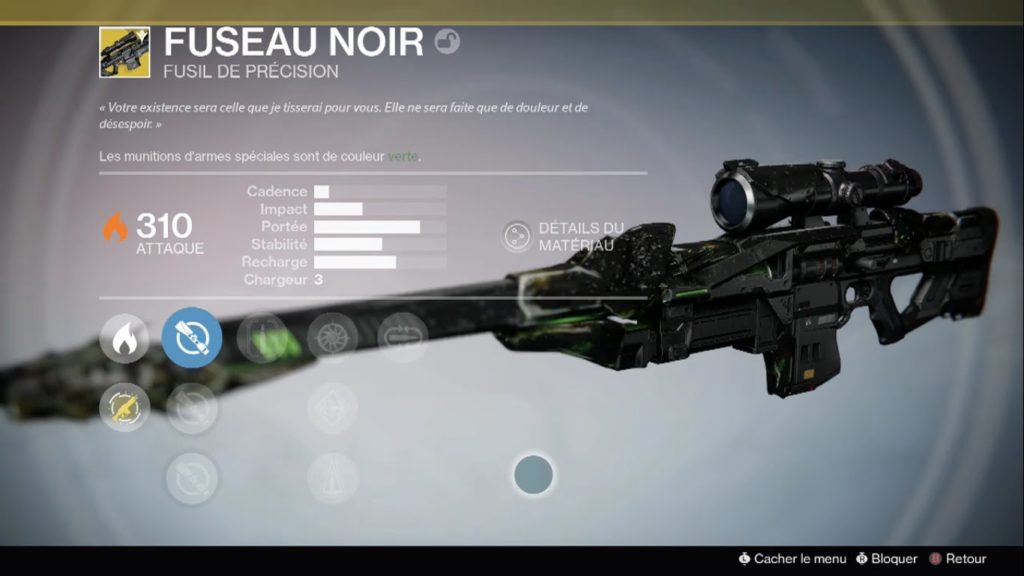 Destiny – Obtenir le Fuseau Noir