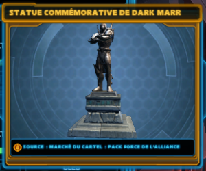 SWTOR_Pack_Cartel_Force_Alliance_Décoration_Statue_Commémorative_Dark_Marr