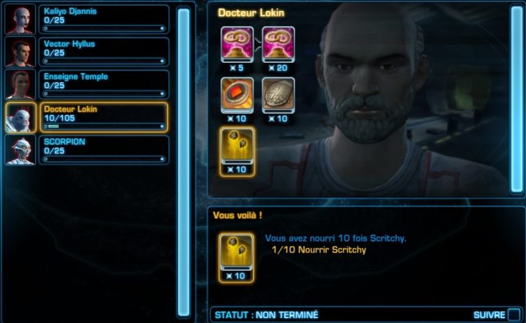 SWTOR – 4.0 – Succès caché : Docteur Lokin