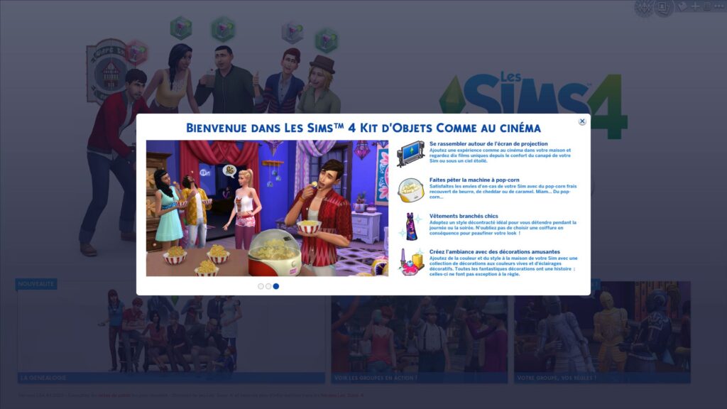 Les Sims 4 – Aperçu des nouveaux objets du kit « Comme au cinéma »