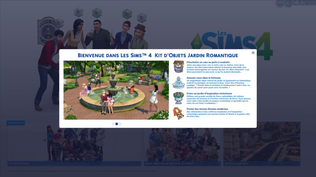 Les Sims 4 : Aperçu des nouveaux objets du kit « Jardin Romantique »