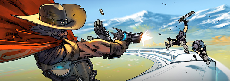 Overwatch - McCree Comic Couverture