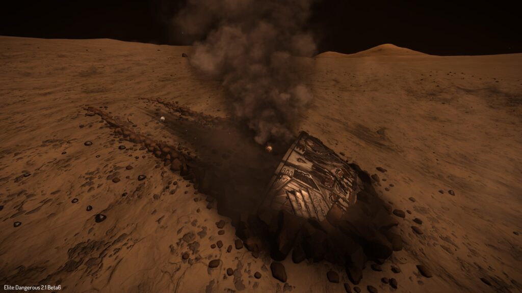 ED - Outpost sidewinder surface crash