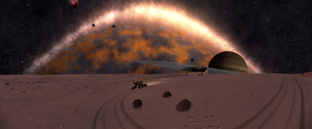 ED - Outpost Tibele Explo dessus galaxie