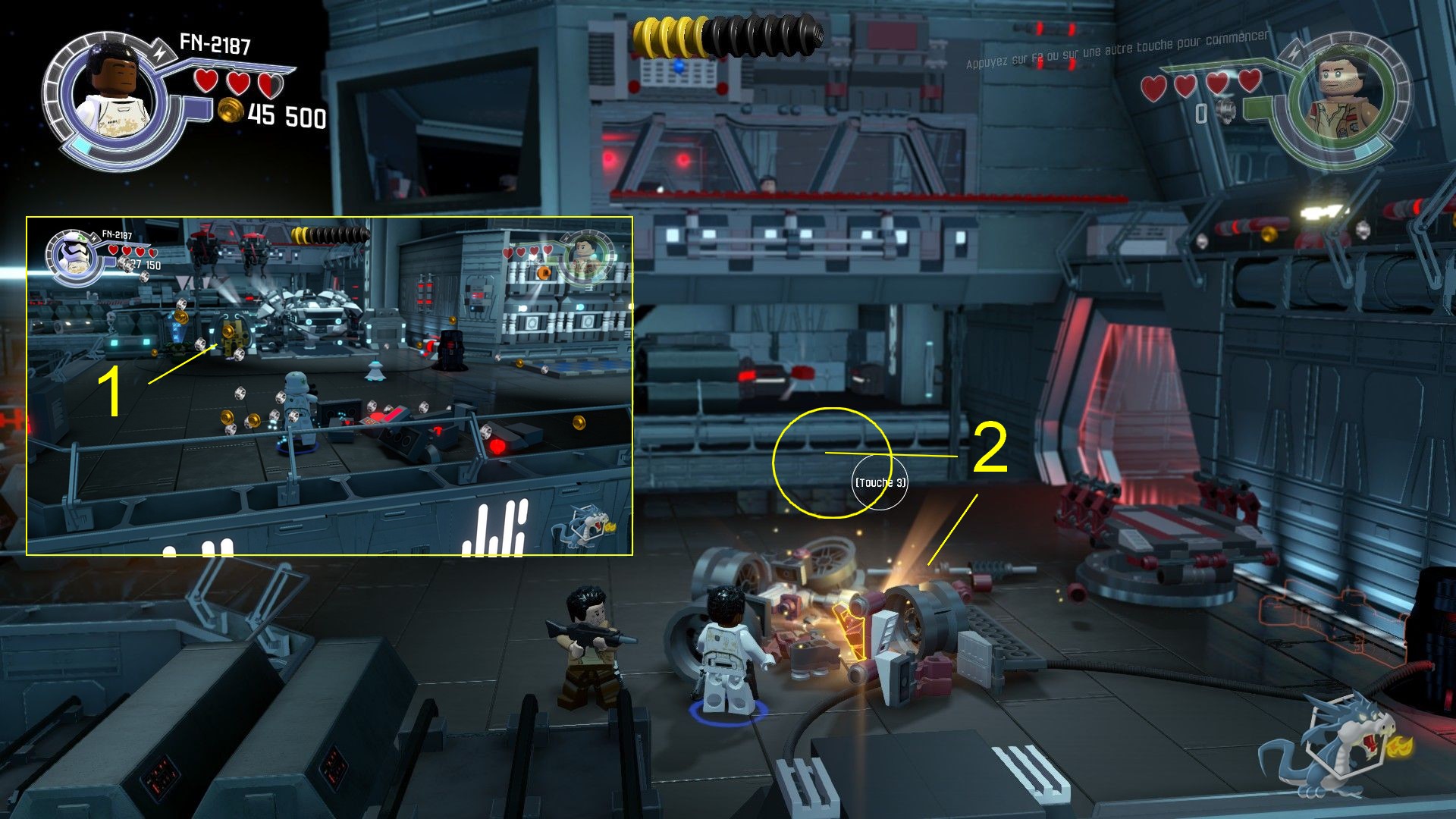 Lego star Wars - Le Réveil de la Force - Fuite du Finalizer - Brique rouge