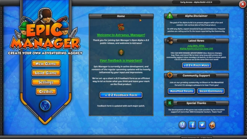 Epic Manager – Prenez les commandes d&rsquo;une agence d&rsquo;aventuriers