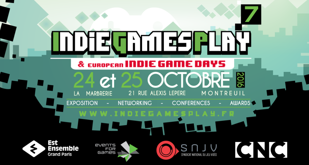 Indie Games Play 7 – 24 et 25 octobre à Montreuil