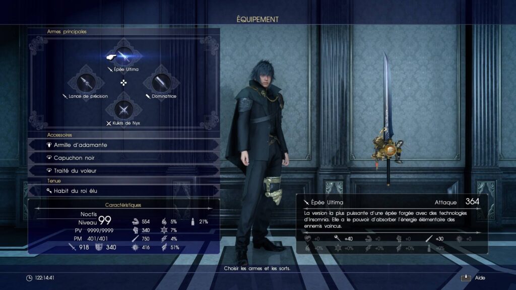 FFXV – Les améliorations d&rsquo;armes