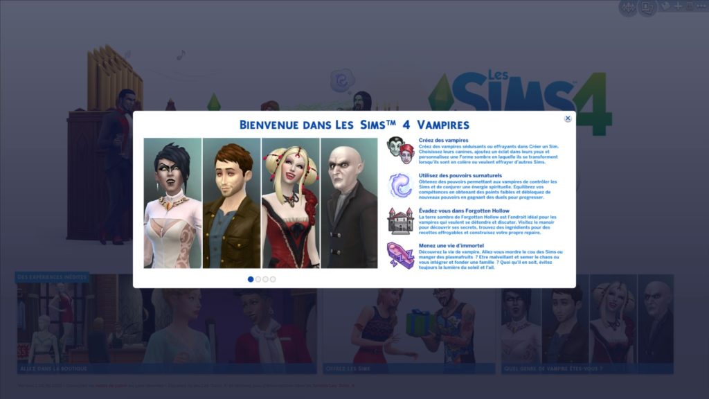 Les Sims 4 – Aperçu du pack de jeu « Vampires »