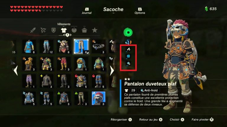 The Legend Of Zelda : Breath Of The Wild - Guide des équipements - Game