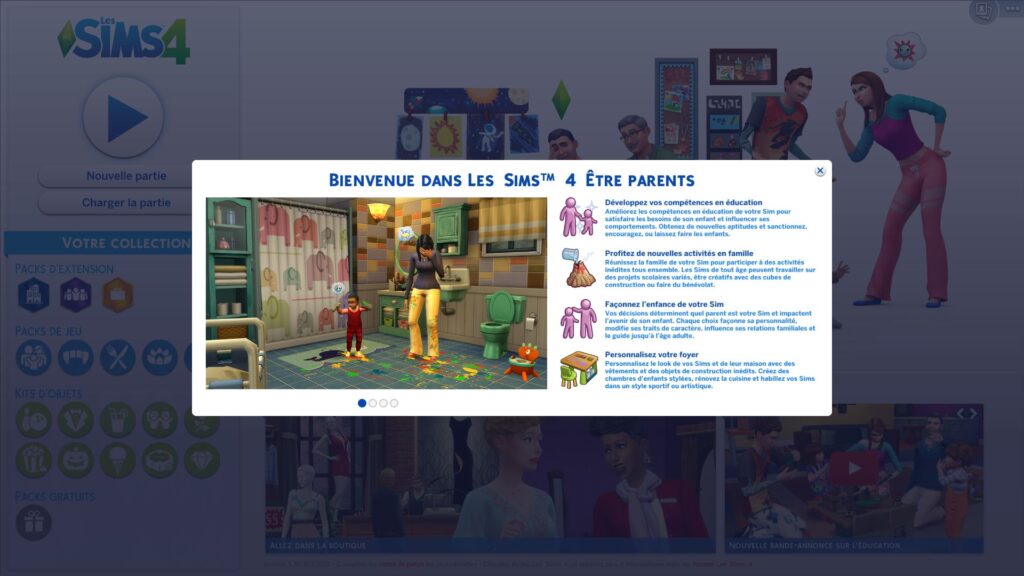 Les Sims 4 : Aperçu du pack de jeu « Être Parents »