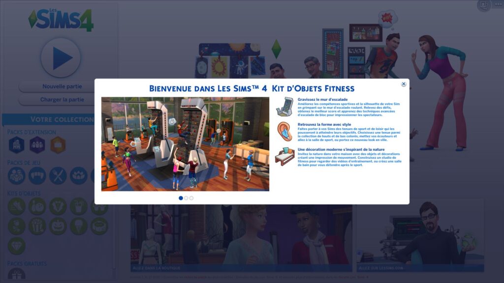 Les Sims 4 – Aperçu du kit d&rsquo;objets « Fitness »