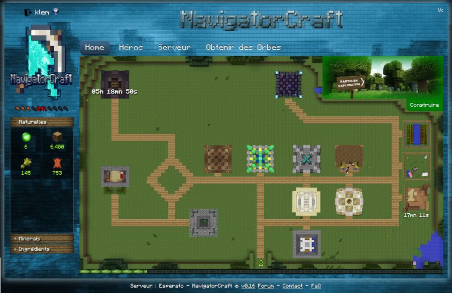 NavigatorCraft - L'expérience Minecraft sur Navigateur 