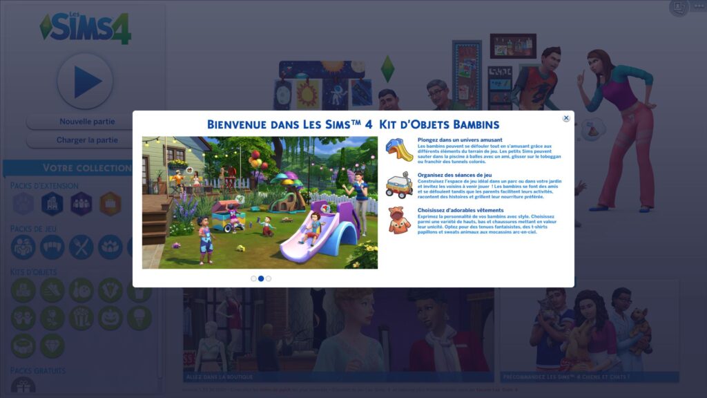 Les Sims 4 – Aperçu du kit d&rsquo;objets « Bambins »