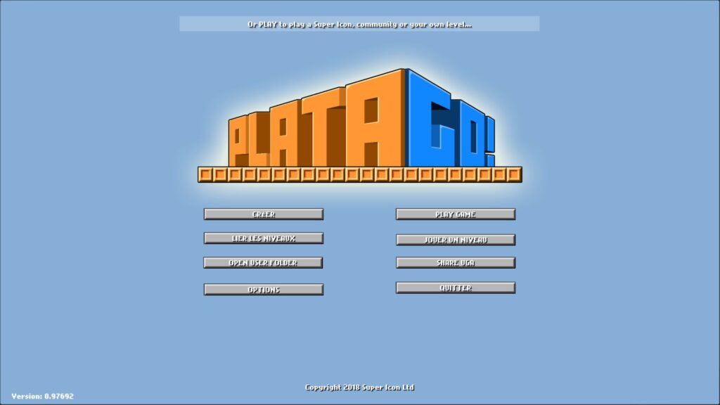 PlataGO! Super Platform Game Maker – Le créateur de plateformes