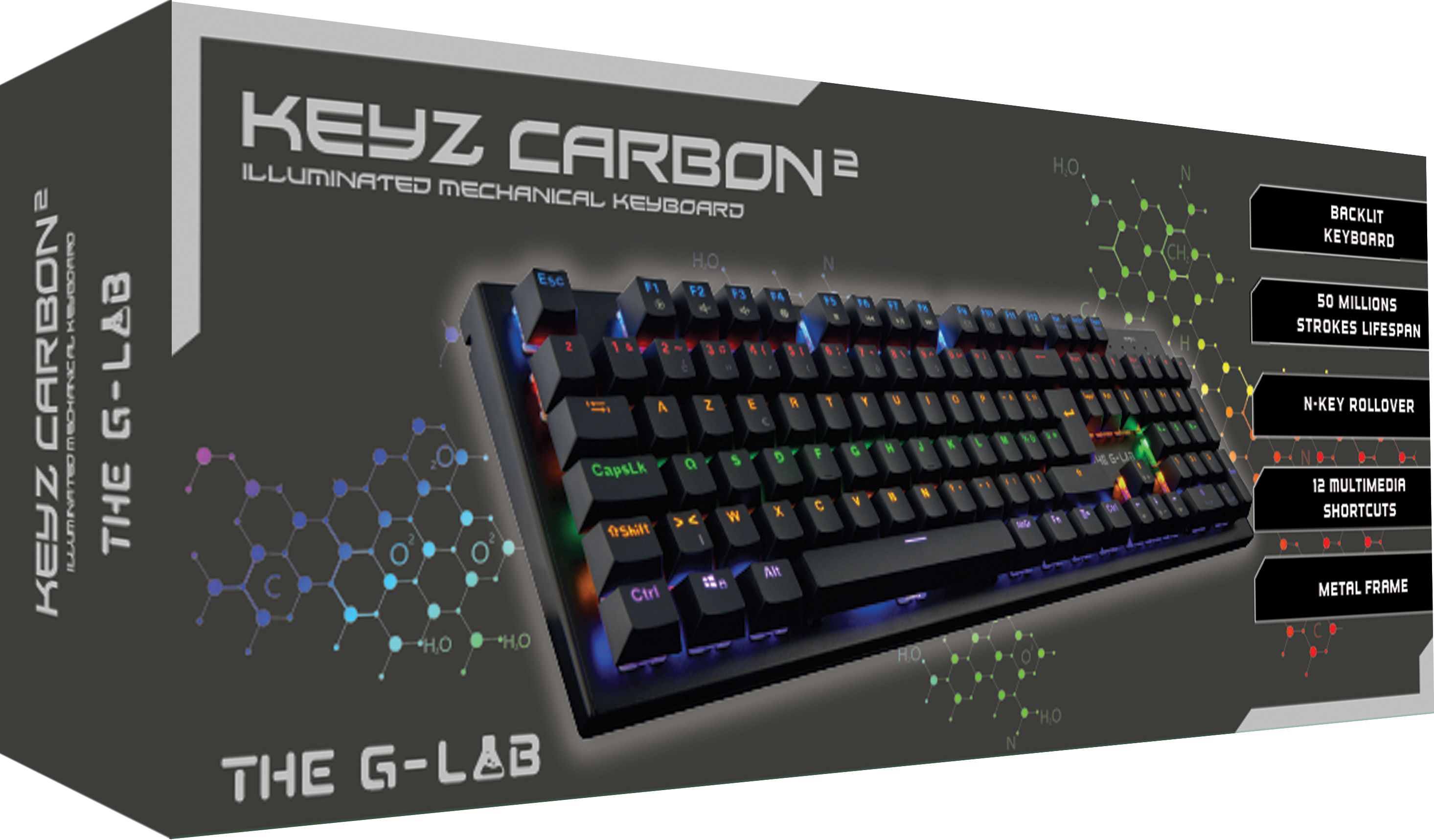 Test The G-Lab Keyz Carbon² : un clavier mécanique à moins de 50 € - Les  Numériques