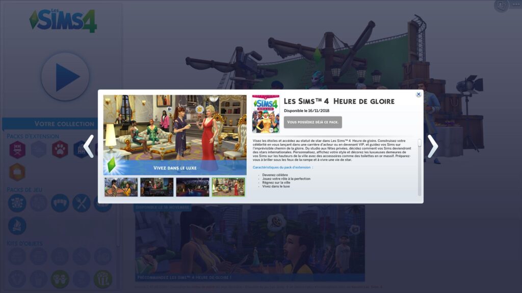 Les Sims 4 – Aperçu du pack d&rsquo;extension « Heure de Gloire »