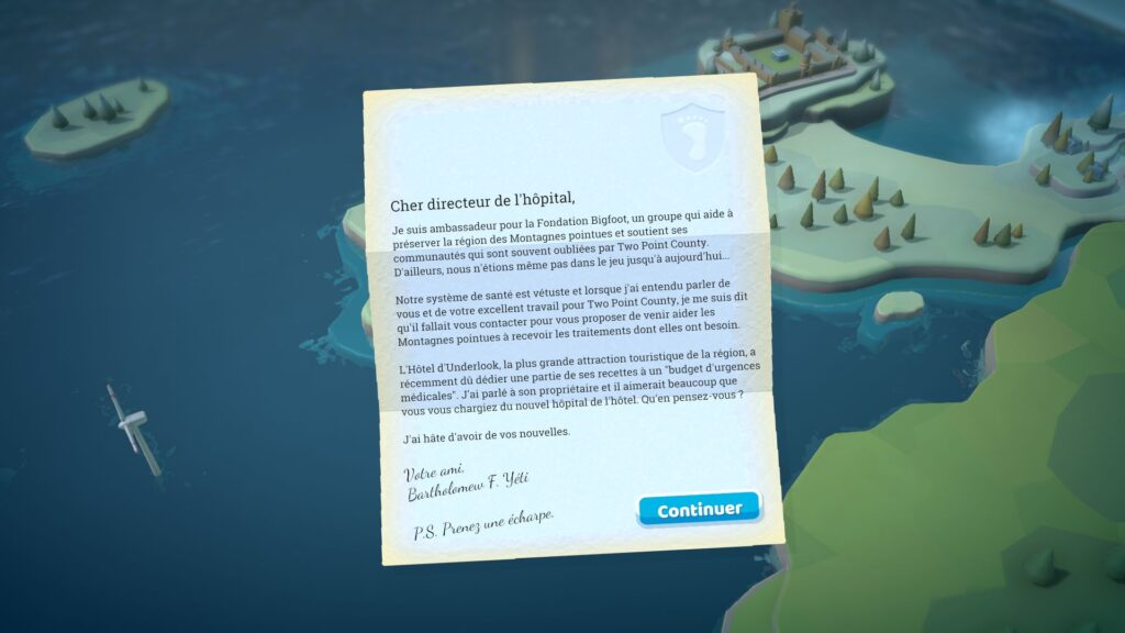 Two Point Hospital – DLC Bigfoot – Le yéti est là !