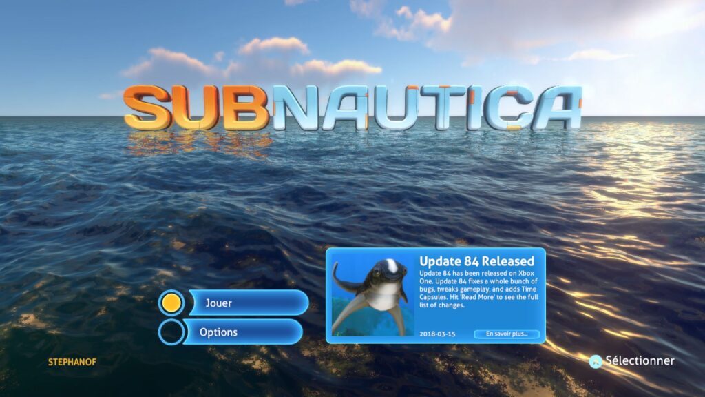 Subnautica – Sub Zéro pointé