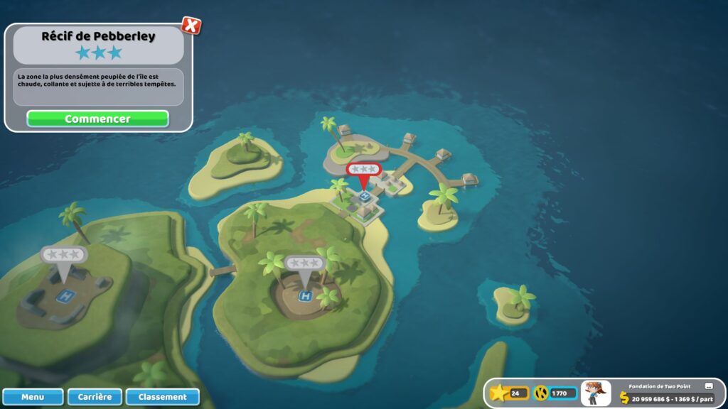 Two Point Hospital – DLC Île de Pebberley – Le secret de la vie éternelle