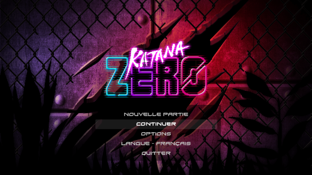 Katana ZERO – Zero que dans le nom.