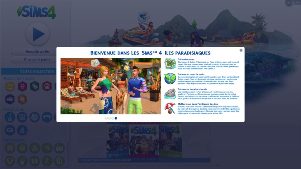 Les Sims 4 – Aperçu du pack d’extension « Îles paradisiaques »