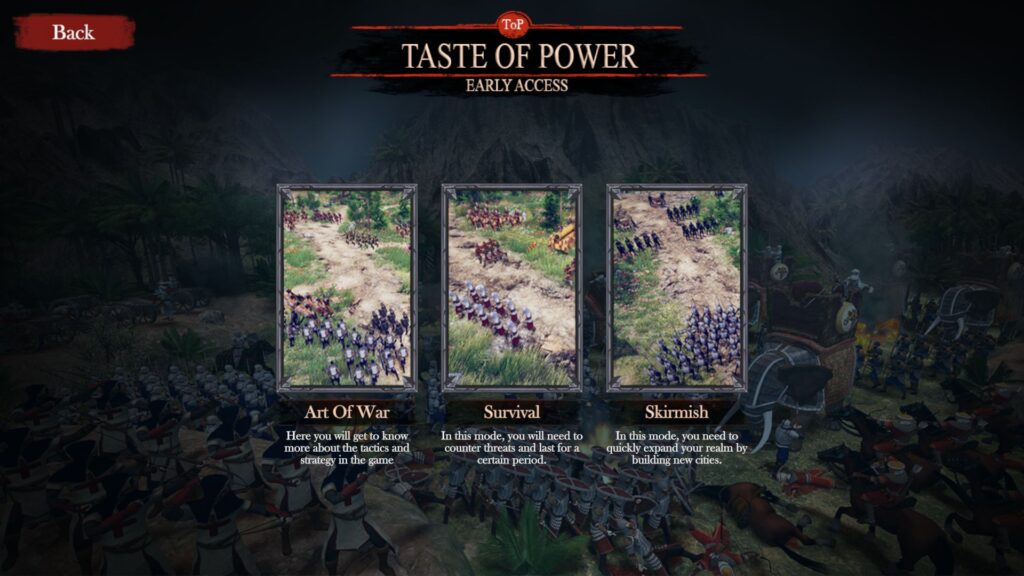 Taste of Power – Un RTS indie