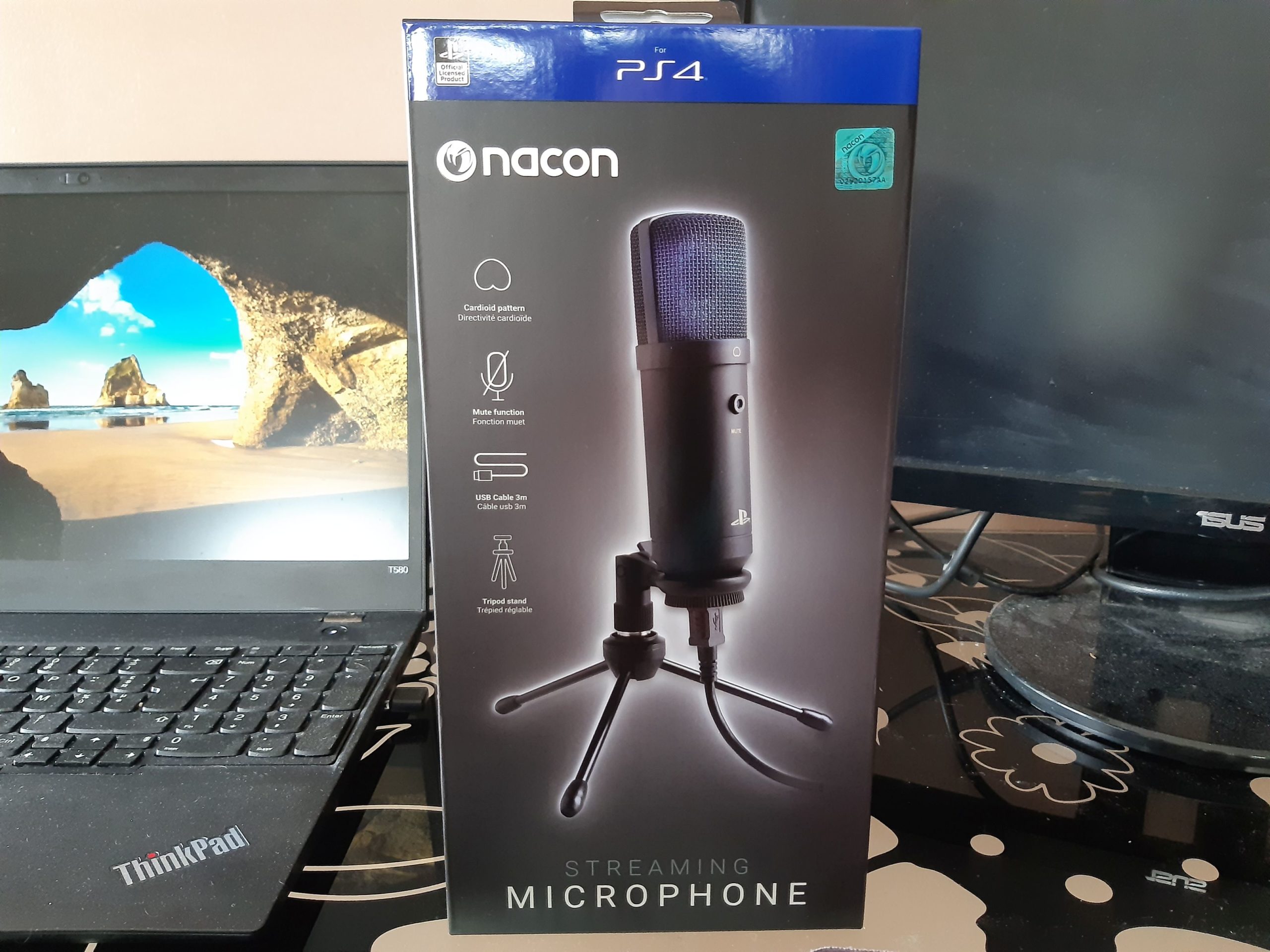 Microphone de Streaming NACON Officiel Sony pour PS4 - Nacon