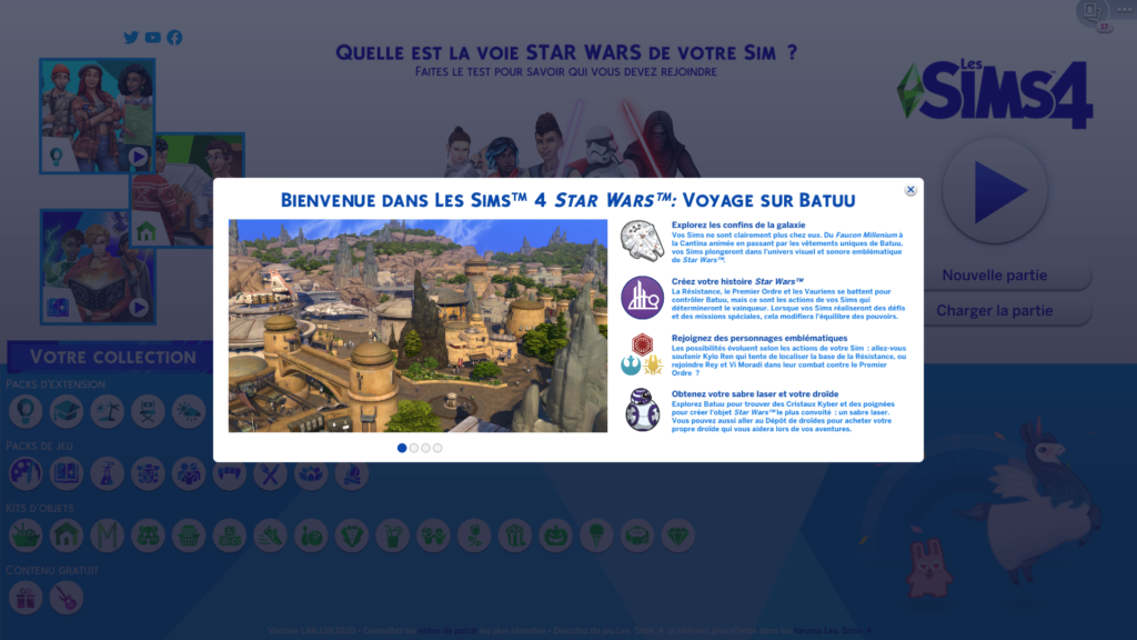 Les Sims 4 – Aperçu du pack de jeu « Voyage sur Batuu »