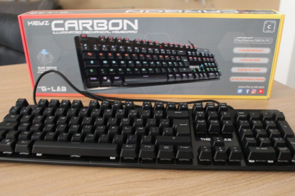 THE G-LAB Keyz Carbon : Clavier mécanique à petit prix !