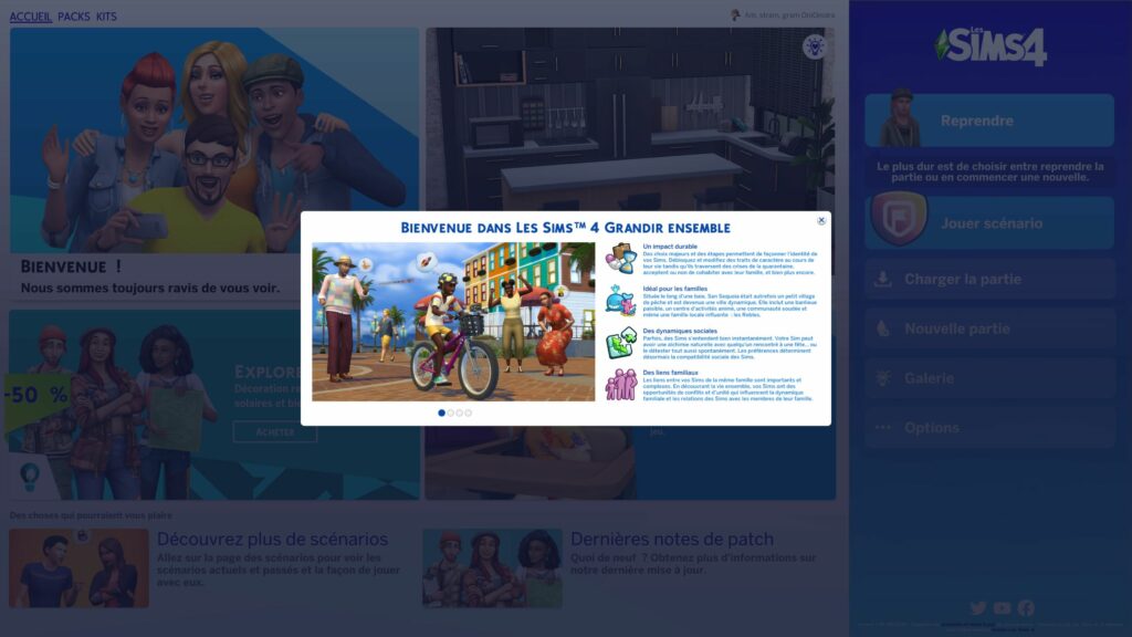 Les Sims 4 – Pack d&rsquo;extension « Grandir ensemble »