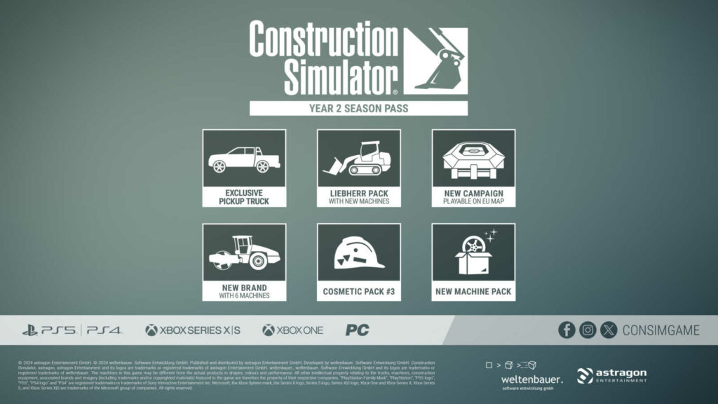 Construction Simulator: Year 2 Season Pass – En avant pour une nouvelle année !