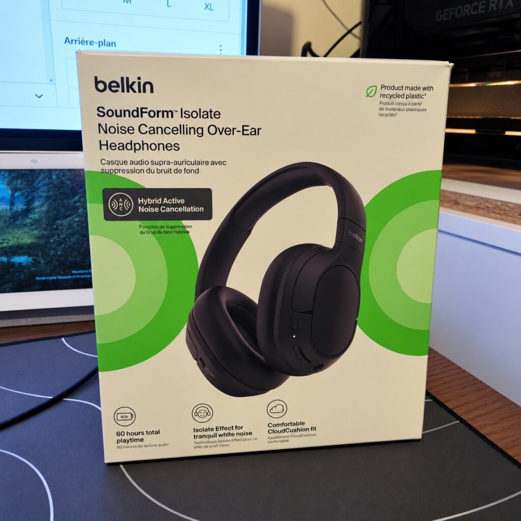Belkin SoundForm Isolate – Un casque qu&rsquo;il est bien pour rester au calme !
